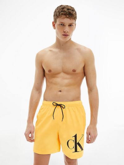 Calvin Klein Fürdőruha HU066541 | Calvin Klein CK One Medium Drawstring Férfi Úszónadrág Sárga